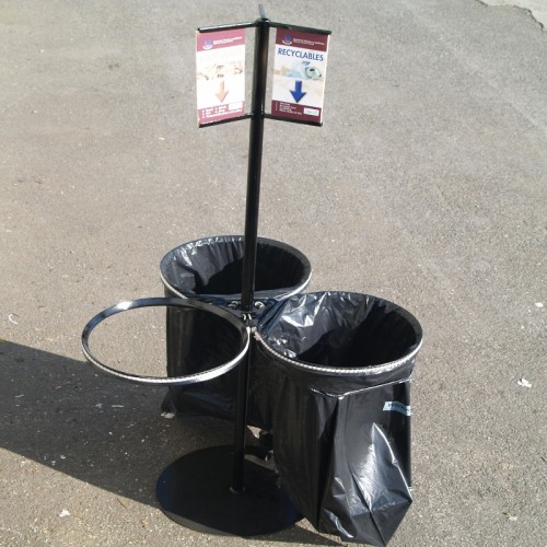 Double / Triple Hoop Litter Bin Recycling Litter Bins